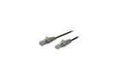 Verkkokaapelit - StarTech.com 2m CAT6 Cable - Musta Slim CAT6 Patch Cord - Snagless - LSZH - patch cable - 2 m - Musta - Musta - 2m - N6PAT200CMBKS