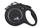 Koirat - Flexi New Classic Dog kelatalutin 8 m, Black, Max 50kg. - FL-3020