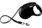 Koirat - Flexi New CLASSIC S kelatalutin 5m musta - FL-3228