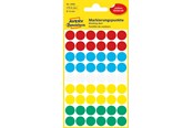 Paperit, valokuvapaperit ja tarrat - Avery Colour coding dots permanent assorted red green yellow blue white - 3088
