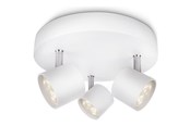 Valaisimet - Philips Star kohdevalo, LED 3x16,5W, valkoinen - 915004146301