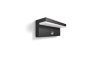 Valaisimet - Philips Bustan ulkoseinävalaisin anturilla, LED 9W, antrasiitti - 915005378401