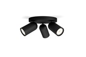 Valaisimet - Philips Pongee spotti 3xGU10, musta - 915005531301