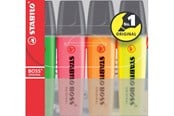 Kirjoitus- ja piirustustarvikkeet - STABILO BOSS highlighter set of 4 colors - 70/4