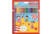 Harrastustarvikkeet - STABILO Trio thick wallet of 18 colored pencils - 203/18-01