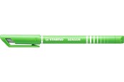 Kirjoitus- ja piirustustarvikkeet - STABILO SENSOR 189 fineliner with cushioned tip light Vihreä adapts to the writing pressure - 10 pcs - 189/4