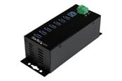 USB hub - StarTech.com 7-Port Industrial USB 3.0 Hub with External Teho Adapter - hub - 7 ports USB hub - 7 porttia - USB 3.2 - Musta - HB30A7AME
