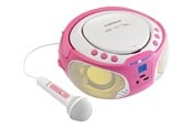 DAB, Verkko- & Kelloradiot - Lenco SCD-650 - boombox - CD USB-isäntä - FM - Stereo - Vaaleanpunainen - SCD-650P