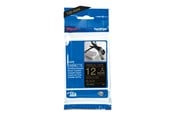 Paperit, valokuvapaperit ja tarrat - Brother TZe R334 - Kulta On Musta - Roll (1.2 cm x 4 m) - TZER334