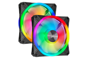 Kotelotuuletin - Corsair iCUE QL140 RGB - Musta - 2-pack - Kotelotuuletin - 140mm - Musta RGB LED valolla - 26 dBA - CO-9050100-WW