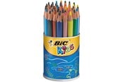Harrastustarvikkeet - BIC Kids Evolution Triangle ECOlutions -kolmikulmaiset värityskynät - Useita värejä, 48 kpl pakkaus - 829736
