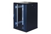 Räkit - Rack - TOTEN System G 19" cabinet 18U 600x600 glass door perforated rear door 800kg load black - G6.6618.9801