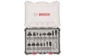 Poranterät & Ruuvauskärjet - Bosch Jyrsinteräsarja, 15 kpl:n valikoima, 8 mm:n kara 15-piece Mixed Application Router Bit Set. - 2607017472