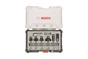 Työkalut - Bosch Jyrsinteräsarja, 6 kpl, tasaukseen ja reunaukseen, 8 mm:n kara 6-piece Trim and Edging Router Bit Set. - 2607017469