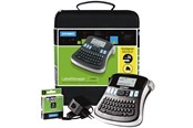 Tarratulostin - DYMO LabelManager 210D -kannettava tarratulostin, QWERTY-näppäimistö, 12 mm mustavalkoisella D1 -tarrat ja kantolaukku - 2094492