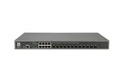 Kytkimet - LevelOne GTL-2091 20-Port L3 Managed Gigabit Switch (12 x 10GbE SFP+ 8 x Gigabit RJ45) Redundant power supply - GTL-2091