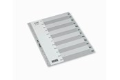 Kansio- ja muovitaskut & Hakemistot - Bantex Strong-Line®Indexes Jan-Dec Harmaa - 100204661