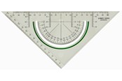 Kirjoitus- ja piirustustarvikkeet - Linex S2622 Super Sarja Geometry Set Square - 100414166