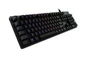 Näppäimistöt - Logitech G512 Carbon GX Punainen - US - Pelinäppäimistö - Universal - Musta - 920-009370