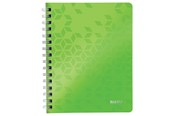 Vihkot, Lomakkeet & Muistikirjat - Leitz muistikirja kierteellä PP WOW A5 viiva Vihreä - 46390054