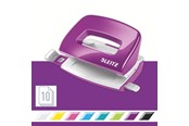 Lävistäjät & Nitojat - Leitz WOW mini metallilävistäjä 2-reik. / 10 arkkia Violetti - 50601062