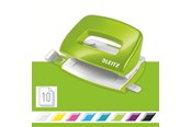 Lävistäjät & Nitojat - Leitz WOW mini metallilävistäjä 2-reik. / 10 arkkia Vihreä - 50601054
