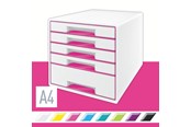 Arkistointi & Säilytys - Leitz WOW vetolaatikosto 5-ltk Pinkki - 52142023