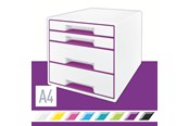 Arkistointi & Säilytys - Leitz  WOW vetolaatikosto 4-ltk Violetti - 52132062