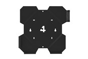 Pelit - lisävarusteet - 4Mount Wall mount for PS4 Slim - Black - Miscellaneous Lisävarusteet pelikonsoleille - Sony PlayStation 4 - 4M-PS4S-B-V1