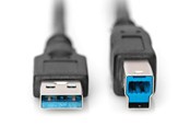 USB kaapelit - DIGITUS USB 3.0 Type-A til USB Type-B - 1.8m - AK-300115-018-S