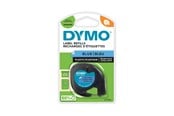 Paperit, valokuvapaperit ja tarrat - DYMO LT -muoviteipit, 12 mm x 4 m rulla, musta teksti siniselle, LetraTag-tulostimille - S0721650