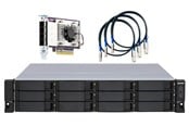 Kiintolevysarjat - Raid - QNAP TL-R1200S-RP 12-Bay High-performance rackmount SATA 6GB/s JBOD Storage Enclosure - TL-R1200S-RP