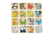 Lautapelit - Goki Wooden Memo Eläimet - 56700