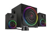 Kaiuttimet - PC - Speed-Link Nopeuslinkki painovoima hiilikuitu RGB - 2.1 kanava - SL-830100-BK
