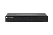 KVM-kytkimet - IC INTRACOM Techlyn 4-porttinen DisplayPort 1.2 KVM-kytkin, jossa on hubi ja ääni. - IDATA-DP-KVM4