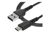 USB kaapelit - StarTech.com 1 m / 3.3ft. USB 2.0 to USB C Cable - Musta - Aramid Fiber - USB-C cable - 1 m - RUSB2AC1MB