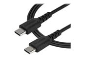 USB kaapelit - StarTech.com 2 m / 6.6ft. USB C Cable - Black - Aramid Fiber - USB-C cable - 2 m - RUSB2CC2MB