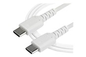 USB kaapelit - StarTech.com 2 m / 6.6 ft. USB C Cable - Valkoinen - Aramid Fiber - USB-C cable - 2 m - RUSB2CC2MW