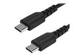 USB kaapelit - StarTech.com 1 m / 3.3ft. USB C Cable - Musta - Aramid Fiber - USB-C cable - 1 m - RUSB2CC1MB