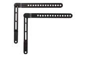 Seinäkiinnitys, AV-kiinnikkeet & AV-kalusteet - Nedis SBMT10BK - kiinnityssarja (täysin liikuteltava) - Max 10 kg - recommended for 65" - SBMT10BK