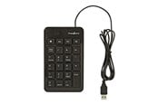 Näppäimistöt - Nedis - numpad / keypad - Musta - Numeroryhmän - Musta - KBNM100BK