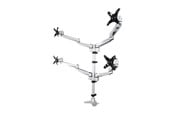 Näytön kiinnitys - StarTech.com Quad Näytön kiinnitys - Premium - For up to 27" VESA Monitors - desk mount (adjustable arm) - ARMQUADPS