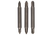 Poranterät & Ruuvauskärjet - Bosch 3-os. kääntöruuvitalttasarja (PH, PH) PH1-PH1; PH2-PH2; PH3-PH3; 60 mm - 2609255961