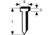Työkalut - Bosch Naulat tyyppi 47 1,8 x 1,27 x 30 mm - 2609200249