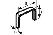 Työkalut - Bosch Litteälankaiset sinkilät tyyppi 57 10,6 x 1,25 x 14 mm - 2609200233