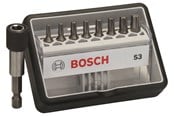 Poranterät & Ruuvauskärjet - Bosch 8+1-os. Robust Line -ruuvauskärkisarja S Extra Hart 25 mm, 8+1-os. - 2607002562