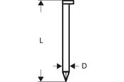Työkalut - Bosch Osakantalankanaula SN34DK 65 2,8 mm, 65 mm, kirkas, sileä - 2608200001