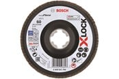 Kulmahiomakoneet - Bosch X-LOCK-tasoliuskalaikat, kallistettu versio, muovilevy, Ø 125 mm, G 60, X571, Best for Metal, 1 kpl D = 125 mm; G = 60, kallistettu - 2608621768