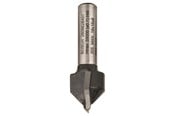 Työkalut - Bosch V-urajyrsin, 8 mm, D1 16 mm, L 16 mm, G 45 mm, 90° 8 mm, D1 16 mm, L 16 mm, G 45 mm, 90° - 2608628407