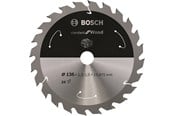 Pyörösahat - Bosch Standard for Wood -pyörösahanterä johdottomiin sahoihin 136 x 1,5 / 1 x 15,875 T24 - 2608837667